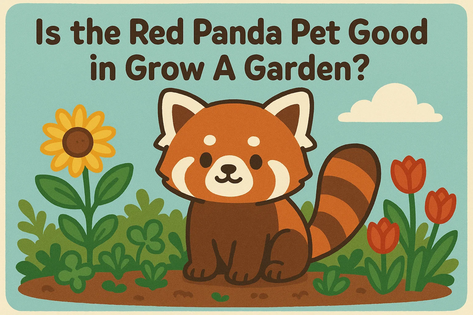 Is the Red Panda Pet Good in Grow A Garden?