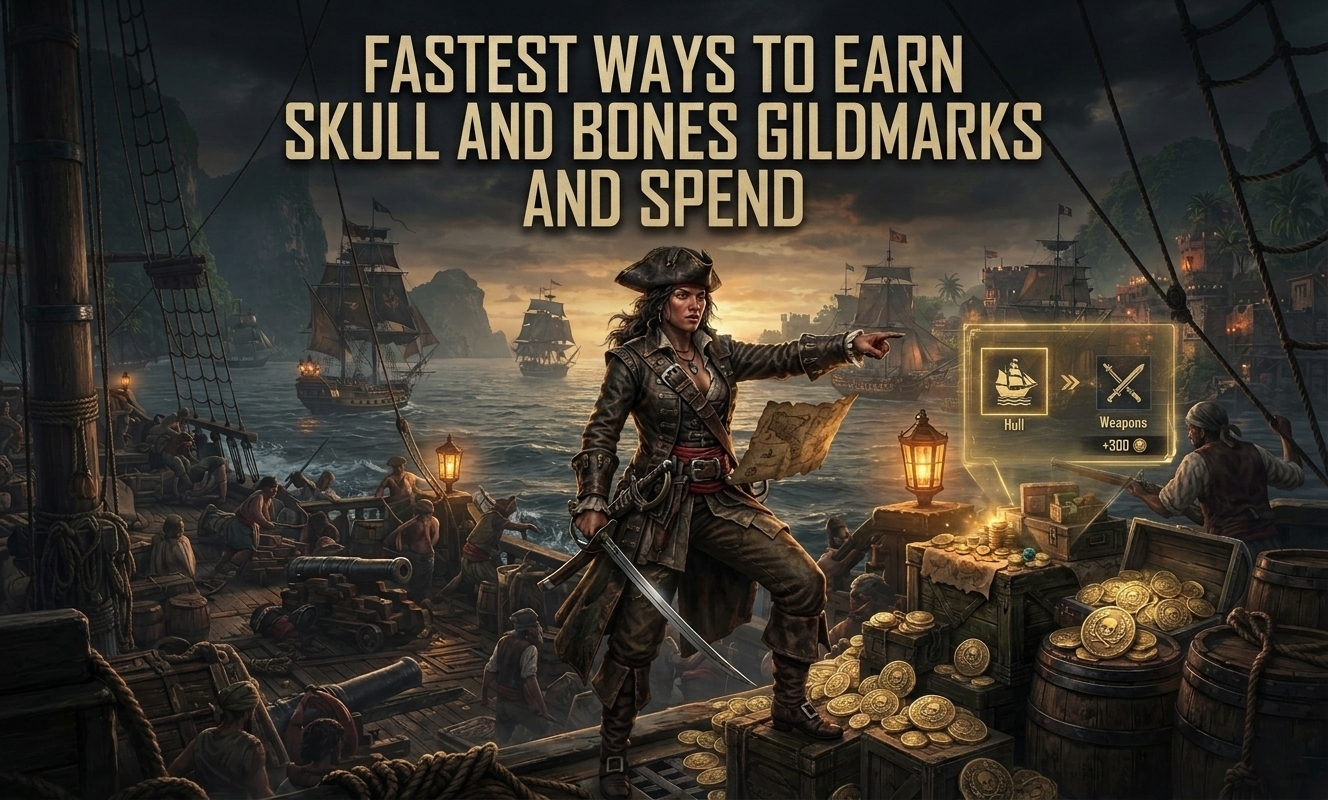 Fastest Ways to Earn Skull and Bones Gildmarks and Spend